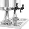 vidaXL - Dubbele - sapdispenser - roestvrij - staal - 2x8 - L