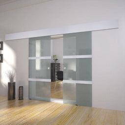 vidaXL - Dubbele - schuifdeur - glas