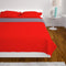 vidaXL - Dubbelzijdige - quilt - bedsprei - rood - en - grijs - 170x210 - cm