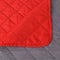 vidaXL - Dubbelzijdige - quilt - bedsprei - rood - en - grijs - 220x240 - cm