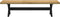 vidaXL - Eetbank - NOAIN - X-vormige - poten - 180x40x45 - cm - massief - hout