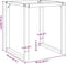 vidaXL - Eetfelpoten - O-frame - 70x70x73 - cm - gietijzer