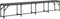 vidaXL - Eetkamerbank - 248x32x45 - cm - staal - en - stof - donkergrijs