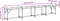 vidaXL - Eetkamerbank - 248x32x45 - cm - staal - en - stof - donkergrijs