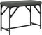 vidaXL - Eetkamerbank - 62x32x45 - cm - staal - en - stof - donkergrijs
