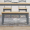 vidaXL - Eetkamerbank - Panama - 105x30x45 - cm - massief - grenenhout - grijs