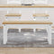 vidaXL - Eetkamerbank - Panama - 105x30x45 - cm - massief - grenenhout - wit