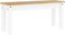 vidaXL - Eetkamerbank - Panama - 105x30x45 - cm - massief - grenenhout - wit