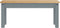 vidaXL - Eetkamerbank - Panama - 105x30x45 - cm - massief - grenenhout - grijs