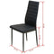 vidaXL - Eetkamerset - tafel - en - stoel - zwart - 3-delig