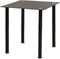 vidaXL - Eetkamerset - tafel - en - stoel - zwart - 3-delig