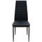vidaXL - Eetkamerset - tafel - en - stoel - zwart - 3-delig