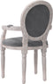 vidaXL - Eetkamerstoel - 54x56x96,5 - cm - fluweel - donkergrijs