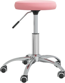 vidaXL - Eetkamerstoel - fluweel - roze