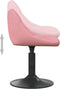vidaXL - Eetkamerstoel - fluweel - roze