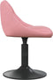 vidaXL - Eetkamerstoel - fluweel - roze