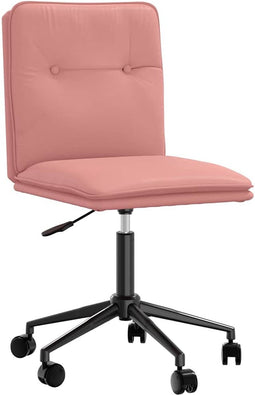 vidaXL - Eetkamerstoel - kunstleer - roze