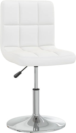 vidaXL - Eetkamerstoel - kunstleer - wit