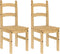 vidaXL - Eetkamerstoelen - 2 - st - 40x46x99 - cm - massief - grenenhout
