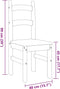 vidaXL - Eetkamerstoelen - 2 - st - 40x46x99 - cm - massief - grenenhout - grijs