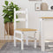 vidaXL - Eetkamerstoelen - 2 - st - 40x46x99 - cm - massief - grenenhout - wit