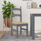 vidaXL - Eetkamerstoelen - 2 - st - 40x46x99 - cm - massief - grenenhout - grijs