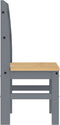 vidaXL - Eetkamerstoelen - 2 - st - 40x46x99 - cm - massief - grenenhout - grijs