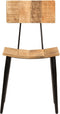 vidaXL - Eetkamerstoelen - 2 - st - 44x40x80 - cm - massief - mangohout