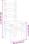 vidaXL - Eetkamerstoelen - 2 - st - Corona - 42x47x107 - cm - grenenhout - grijs