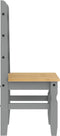 vidaXL - Eetkamerstoelen - 2 - st - Corona - 42x47x107 - cm - grenenhout - grijs