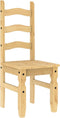 vidaXL - Eetkamerstoelen - 2 - st - Corona - 42x47x107 - cm - grenenhout