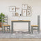 vidaXL - Eetkamerstoelen - 2 - st - Corona - 42x47x107 - cm - grenenhout - grijs