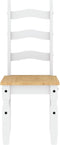 vidaXL - Eetkamerstoelen - 2 - st - Corona - 42x47x107 - cm - grenenhout - wit