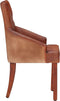 vidaXL - Eetkamerstoelen - 2 - st - echt - geitenleer - bruin