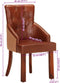vidaXL - Eetkamerstoelen - 2 - st - echt - geitenleer - bruin