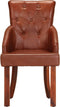 vidaXL - Eetkamerstoelen - 2 - st - echt - geitenleer - bruin
