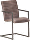 vidaXL - Eetkamerstoelen - 2 - st - echt - leer - bruin