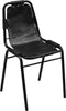 vidaXL - Eetkamerstoelen - 2 - st - echt - leer - zwart