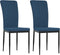 vidaXL - Eetkamerstoelen - 2 - st - fluweel - blauw