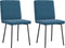 vidaXL - Eetkamerstoelen - 2 - st - fluweel - blauw