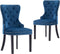 vidaXL - Eetkamerstoelen - 2 - st - fluweel - blauw