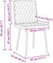 vidaXL - Eetkamerstoelen - 2 - st - fluweel - blauw