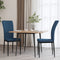 vidaXL - Eetkamerstoelen - 2 - st - fluweel - blauw