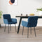 vidaXL - Eetkamerstoelen - 2 - st - fluweel - blauw