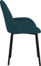 vidaXL - Eetkamerstoelen - 2 - st - fluweel - blauw