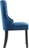 vidaXL - Eetkamerstoelen - 2 - st - fluweel - blauw