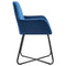 vidaXL - Eetkamerstoelen - 2 - st - fluweel - blauw
