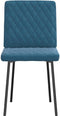 vidaXL - Eetkamerstoelen - 2 - st - fluweel - blauw