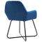 vidaXL - Eetkamerstoelen - 2 - st - fluweel - blauw