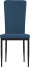vidaXL - Eetkamerstoelen - 2 - st - fluweel - blauw